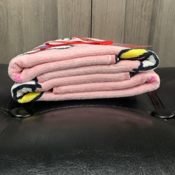 New Hello Kitty Pink Back To School Set Of 2 Hand Towels Towel With Tag & Bow - Picture 7 of 10